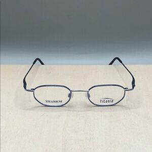 Titanium Titania Eyeglasses Icy Cold Ice Blue Unisex 44-20-135 Full Rim Light